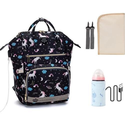 LEQUEEN Diaper Bag Changing pad straps Maternity Bag Baby Care Travel Waterproof Antifouling Backpack Stroller Bag Nappy Bag