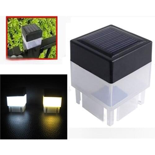 Led Solar Lamp Solar Light Porch Path Street Fence Garden Stairs Lawn Corridor White/warm Light