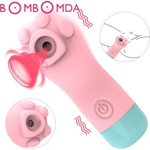 Oral Sucking Vibrator 7 Speeds Vagina Sucker Vibrating Sex Toys for Women Tongue Nipple Clitoral Stimulator Female Masturbation