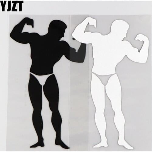 YJZT 9.9CM*17CM Fitness Perfect Body Personality Vinyl Decal Decoration Car Sticker 1A-0210