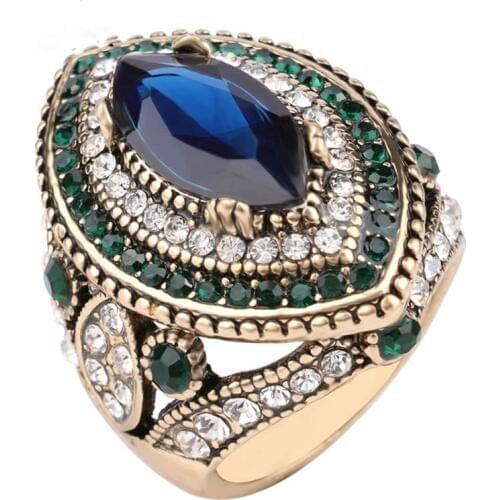 Vintage Jewelry infinity ring Wedding Rings For Women Crystal Opals ring189 punk bague femme anel masculino