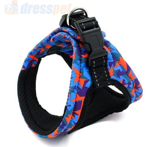 Fashion Dog Harness Vest For Small Medium Dogs Collar Leash Explosion Proof Strong Polyester No Pull Pet Harness Puppy Chihuahua