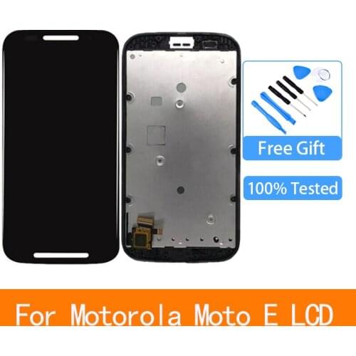Display 4.3" For Motorola Moto E LCD Touch Screen Digitizer Assembly XT1021 XT1022 XT1025 LCD Display Repair With Frame