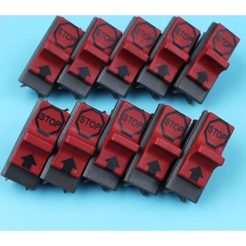 10 x Kill Stop Switch Kit For HUSQVARNA 136 137 142 50 51 55 61 36 41 Chainsaw OEM# 503717901 Replacement NEW Parts