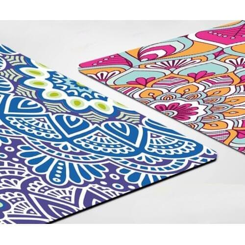 183*61*0.1cm Printed Suede Natural Rubber Thickening Professional Non-slip Yoga Fitness Roga Exercise Mat