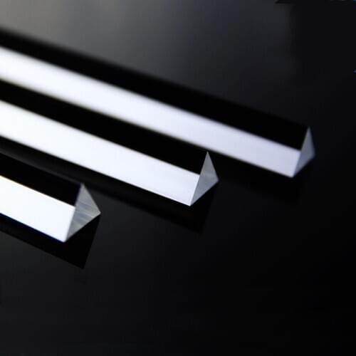 2pcs 300mm length 3/4/5/8/10/15/20/25/30mm diameter acrylic triangle bar strip solid wand transparent plexiglass rod PMMA stick