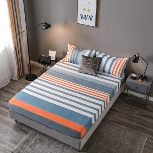 3pc Bed Sheets and Pillowcase Bed Flat Sheet Home Textile Bedspread for Home Bed Cover Mattress Cover Queen Size Bed Sheets Set