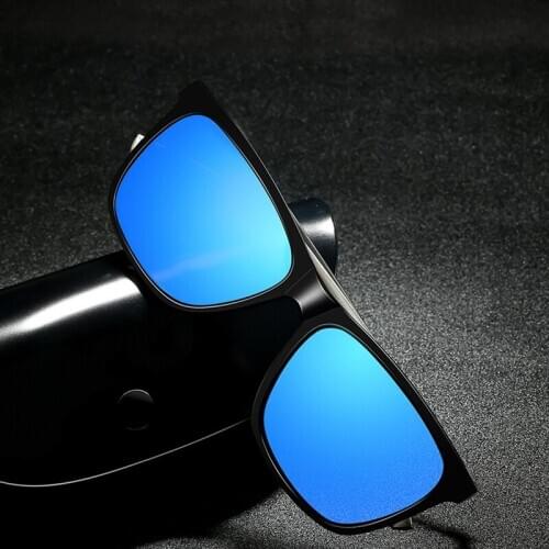 Aluminum Magnesium Polarized Men Sunglasses Mirror Square Sun Glasses Brand Male Women Driving Glasses UV400