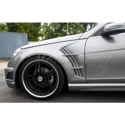 Car Accessories Carbon Fiber WA Style Front Fender Fit For 2008-2010 MB W204 C-Class Sedan Front Fender Flare