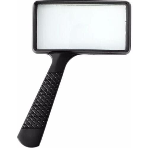 Large Handheld Rectangular Magnifier Magnifying Glass Loupe For Reading Jewelry