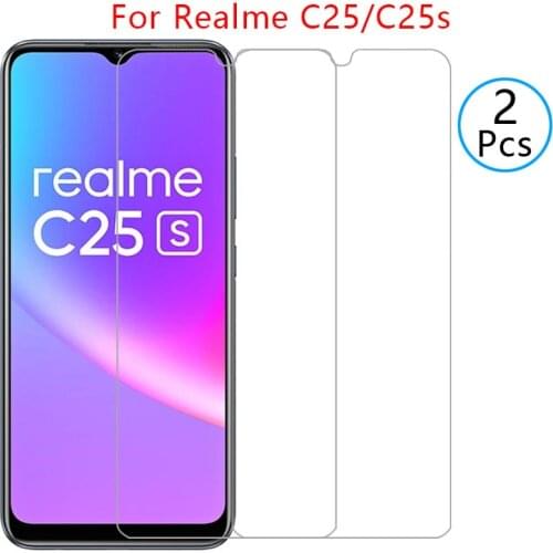Case for realme c25 c25s cover screen protector tempered glass on realmi c 25 s 25s 25c realmec25 protective phone coque bag 360