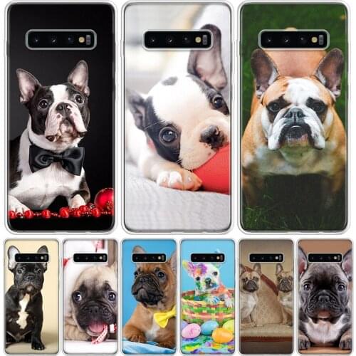 French Bulldog Puppy Phone Case for Samsung Galaxy S10 S20 Ultra Note 10 9 8 S9 S8 S7 J4 J6 J8 Plus Lite + Popular Cover Capa
