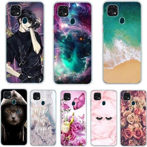 Case For ZTE Blade 20 Smart 2019 Cover Soft Silicone Cute Cat Bumper TPU Cases Back Cover on ZTE Blade 20 Smart Case Bags