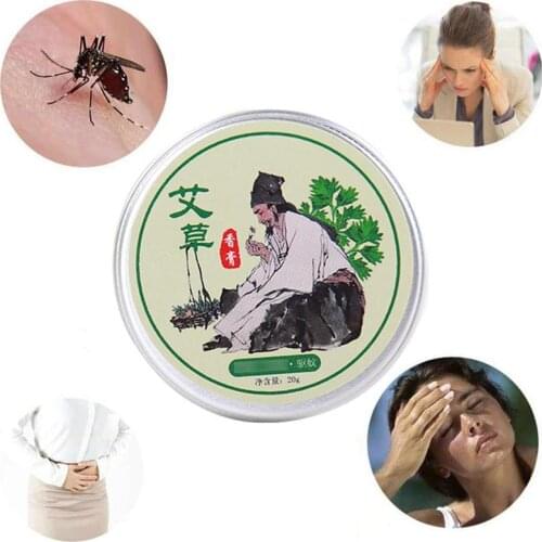 Pure Herbal Wormwood Moxibustion Cream Moxa Acupuncture Anti-inflammation Tsao Bacteriostatic Mugwort Essential Massage Oil Hot