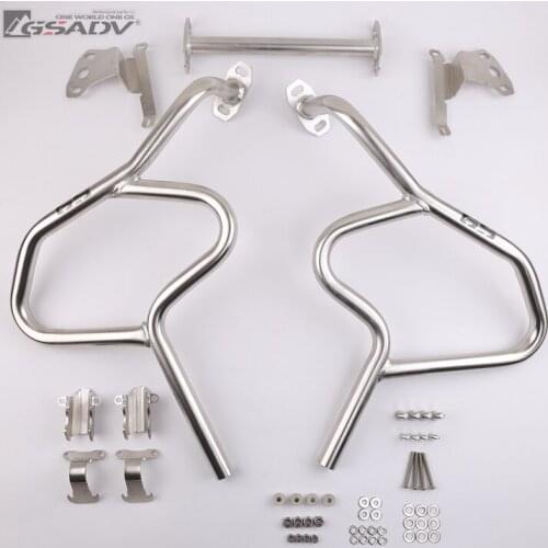 For BMW R1250GS Motorcycle Crash Bar Protection Engine Guard Bumper Steel Crash Cage