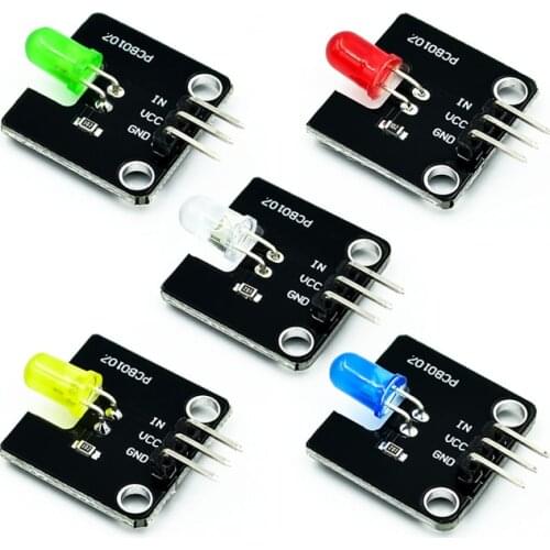 Electronic building block 5mm LED light-emitting module multi-color
