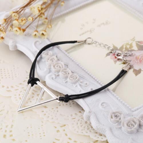 Euro-American Movie 30 Seconds To Mars Logo Triangle Pendant Bracelets Men Alloy Bracelets