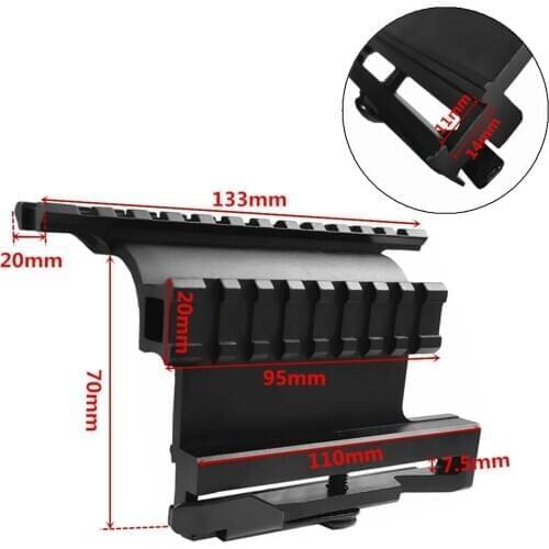 FIRECLUB AK 47 / 74 Picatinny Weaver Rails AK Series QD Double Side Scope Mount Airsoft Accessories