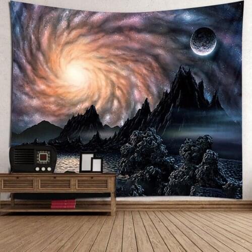 2021Starry Sky Tapestry Galaxy Tapestry Outer Space Tapestry Wall Tapestry Hanging Universe Psychedelic Tapestry For Living Room