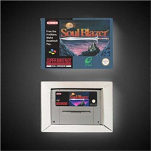 Soul Blazer - EUR Version RPG Game Card Battery Save With Retail Box
