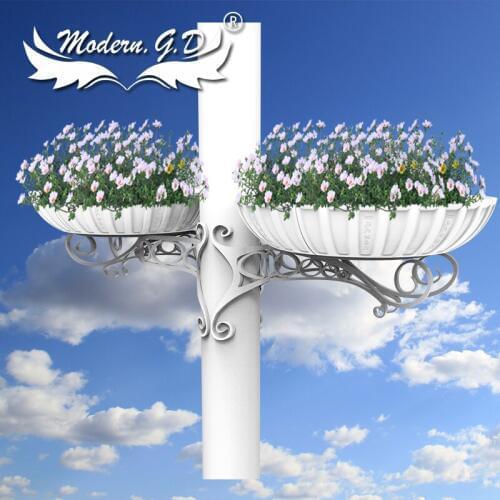 Landscaping raised planter garden light decorations lighting poles pot