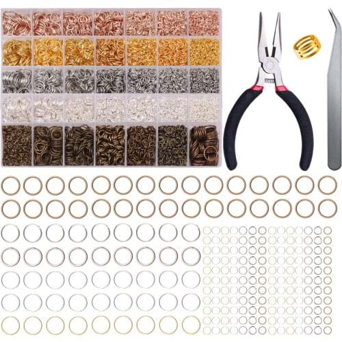 Jewelry Accessories Making Kit for Earring Hook Open Jump Ring Jewelry Supplies Making Connector Set for Beads