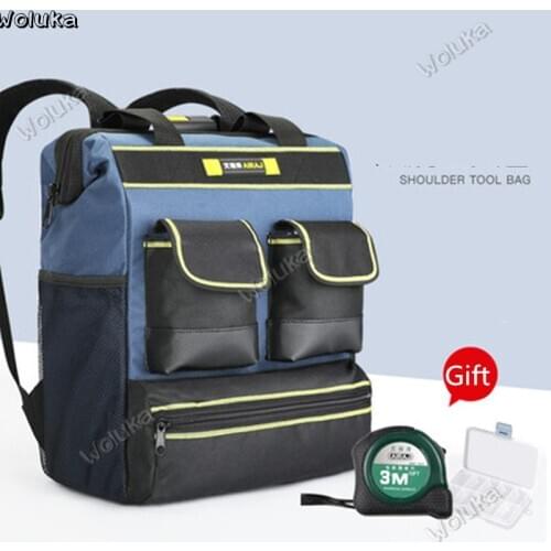 Large capacity kit multi-function backpack electrician repair kit canvas large thickening tool bag portable CD50 Q03