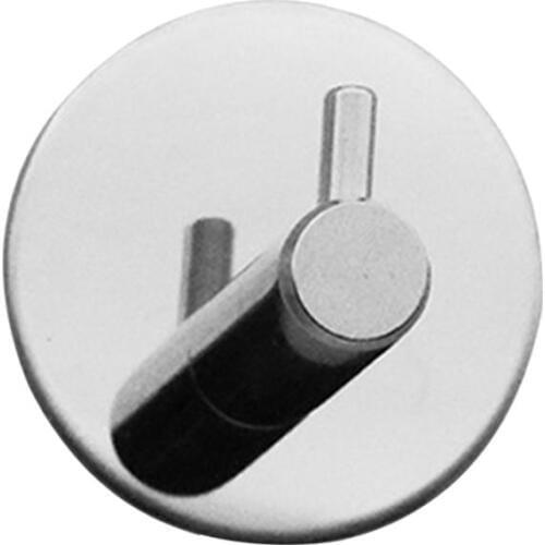 1pc Wall Mirror Hook Waterproof Nail-free Adhesive Stable Stainless Steel Traceless Stick Hook Wall Hanger for Kitchen Bathroom