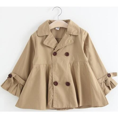 2018 New Girl Kids Boy Spring Fall Jackets Cartoon Printed Hooded Trench Coat Jacket Baby Clothing Children Outfit Clothes