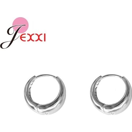 New Arrival 925 Sterling Silver Simple Earring Hoops Classic Style Tiny Earrings For Birthday Party Jewelry Accessory