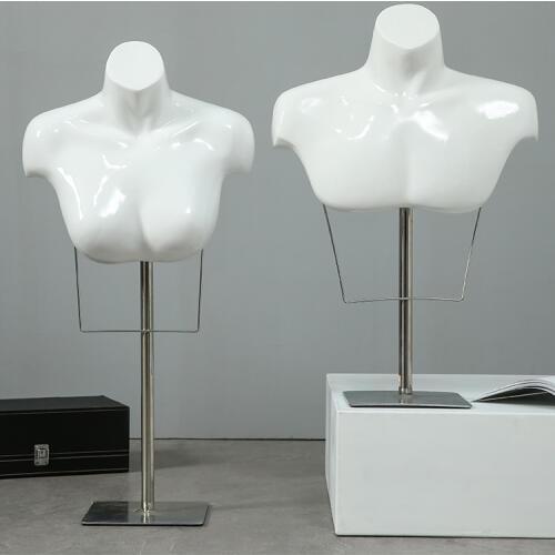 New Style Half Body Mannequin With Base For Tie Display Female&Male Mannequin Made In China