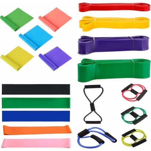 Home Resistance Bands Hanging Training Strap Pilates Pull Rope Natural Latex Expander Yoga Rubber Loop Home Fitness Sports
