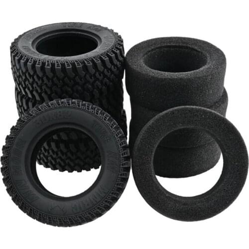 For MN86S MN86KS MN86 MN86K MN G500 4Pcs Rubber Wheel Tires Tyre with Sponge Foam 1/12 RC Car Upgrade Parts
