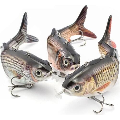 Robotic Fishing Lures USB Chargeable Fishing Auto Electric Lure Bait Wobblers Swimbait Flashing LED Light Fishing Accessories