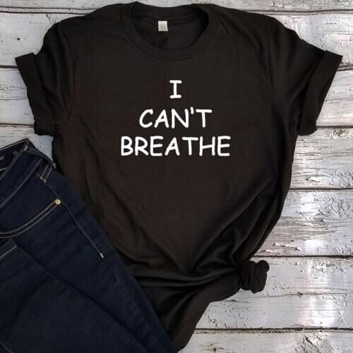 I Can't Breathe Shirt George Floyd Shirt for Men Black Lives Matter Tshirt Women Justice Movement Protest Tops Graphic Tees