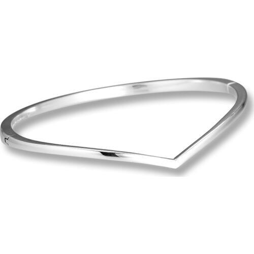 Fashion Bangle Shimmering Wish Bangle Bracelet Fits For Woman Sterling Silver Jewelry Bangle Valentines Day Gift