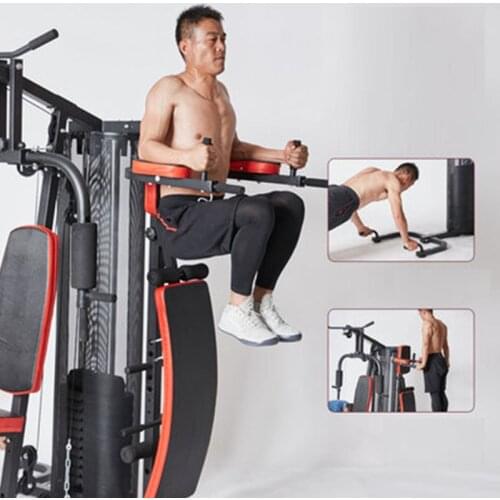 Three person station comprehensive training device consumer and commercial sports fitness multifunctional fitness equipment