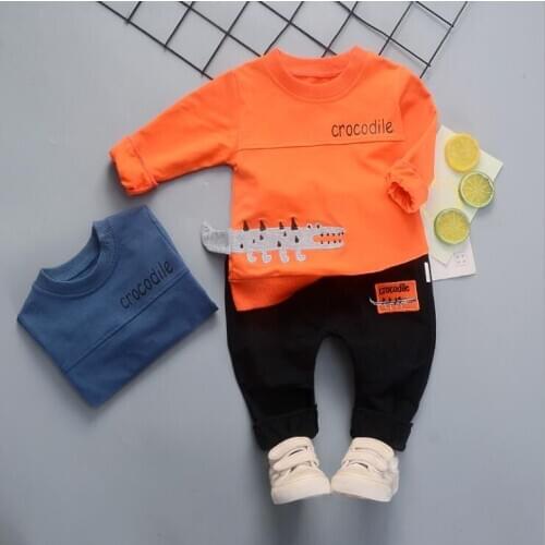 2020 Spring Autumn Baby T-shirt Pants 2Pcs Suits Toddler Tracksuits Children Boys Girls ANIMAL Style Clothing Sets Kids Clothes