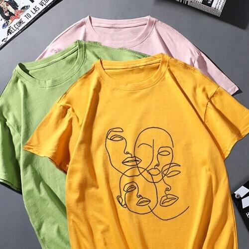 Korean Oversize T Shirt Women 2020 Summer Top Punk T Shirt Grunge Harajuku Graphic Tee Shirt Femme Streetwear Camisas Mujer