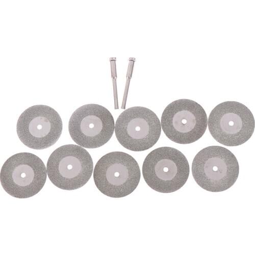 1 Set =12pcs 30mm/22mm Diamond Cutting Discs Kits Mini Diamond Saw For Drill Fit Rotary Tool