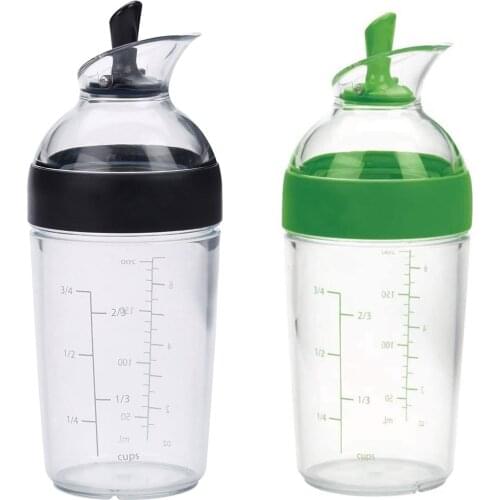 1pc Salad Dressing Shaker Cup Bottle Sauces Mixer 240ml Kitchen Gadget