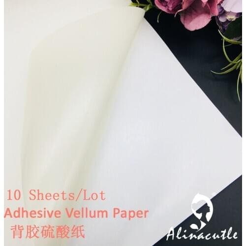 10sheets A4 Self-adhesive Vellum paper craft handmade card Photo Albums Washi Sticker DIY Scrapbooking Alinacraft