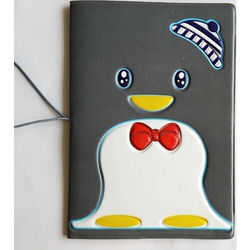 Travel PVC Credit Card Holder,Cartoon The penguin Pattern ID Card Bag,Business Porte Carte Simple,Travel 3D Passport Cover