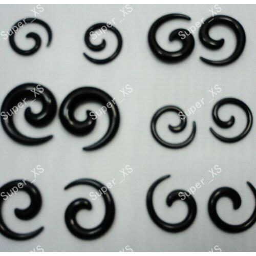 400pcs wholesale jewelry lots Mixed-size Printing whirlpool ear expansion nail free shipping RL239