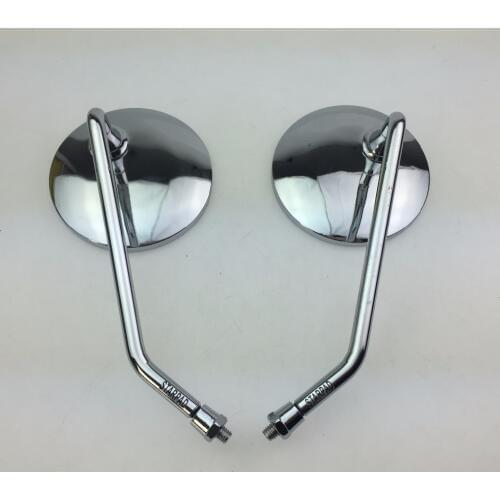 Electric car accessories for Monkey jincheng 70, 8mm pure chalybeate dax vintage modified rear-view mirror Silver