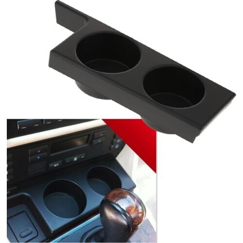 Car Dual Cup Holder Console Water Cup Drink Holder Cover Trim for BMW E39 5-SERIES Interior Parts