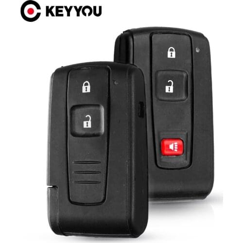 KEYYOU 2/3 Buttons Smart Remote Car Key Shell Case For Toyota Prius 2004 2005 2006 2007 2008 2009 Corolla Verso Camry Key Cover
