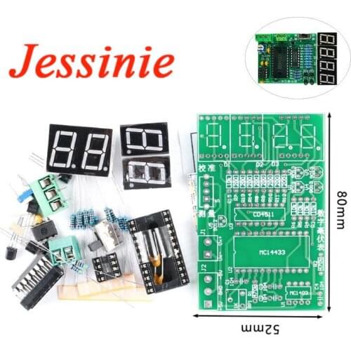 Digital Millivoltmeter PCB Board DIY Kit 5V AD Conversion Welding Soldering Electrical Electronic Skills Teaching Training Suit