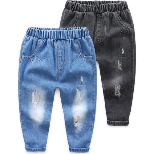 Children Trousers hole jeans baby boys Clothes Pants casual Jeans For Kids Fashion Spring Autumn boys cowboy pants