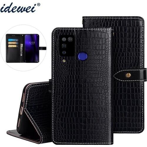 Flip Case For Doogee N20 Pro Case Cover Luxury Leather Case For Doogee N20 Protective Phone Case Crocodile Grain 5.84"